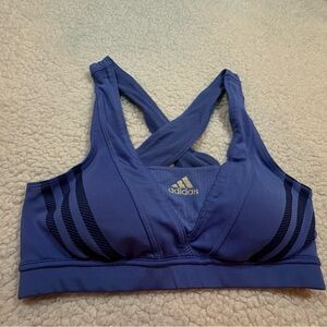 Adidas Super Nova Racer Woman’s Blue Sports Bra | Size Small